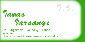tamas varsanyi business card